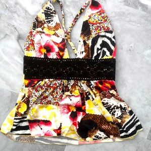 CUTE BABYPHAT MULTI COLOR TOP SZ S